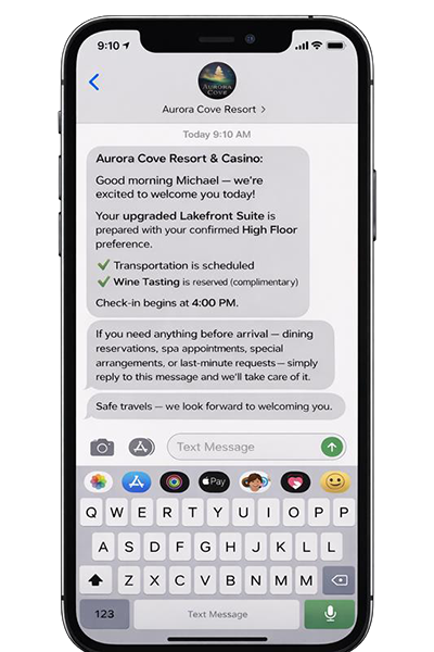 High Value Repeat Guest Day of Arrival