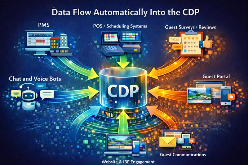 Data Flow Automatically Into the CDP